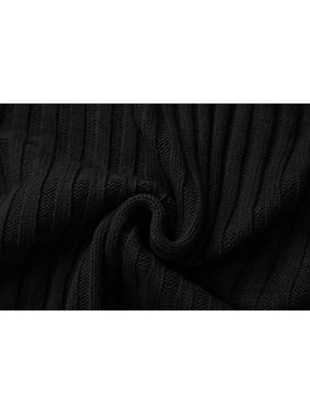 Mens Turtleneck Sweater Cable Knit Chunky Winter Pullover Acrylic